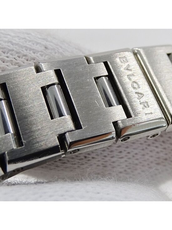Bvlgari Watch Date Quartz Stainless Steel Silver Black Round Polished main image 6